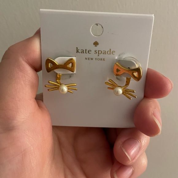 Kate Spade Out West Cat Ear Jacket Earrings